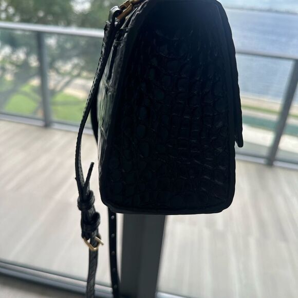 Balenciaga Black Croc-Embossed Mini Bag - Picture 12 of 13